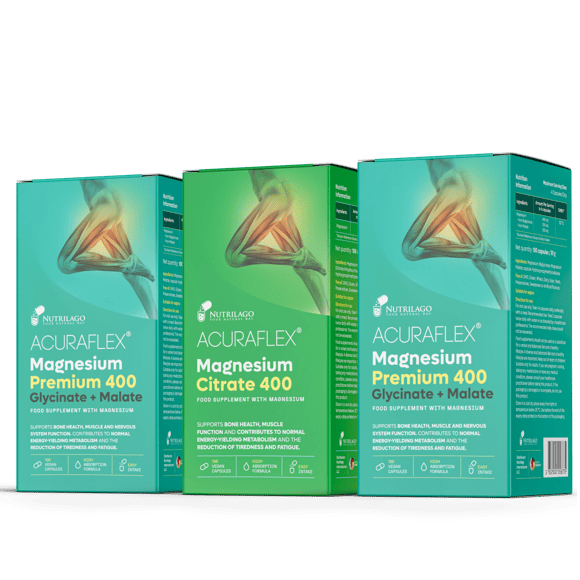 Acuraflex Magnezij Premium 400 (glicinat + malat) - 2-kom + Magnezij Citrat 400 - 1-kom