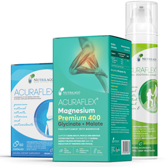Acuraflex Capsules and Cream + Magnesium Premium 400 (Glycinate + Malate)