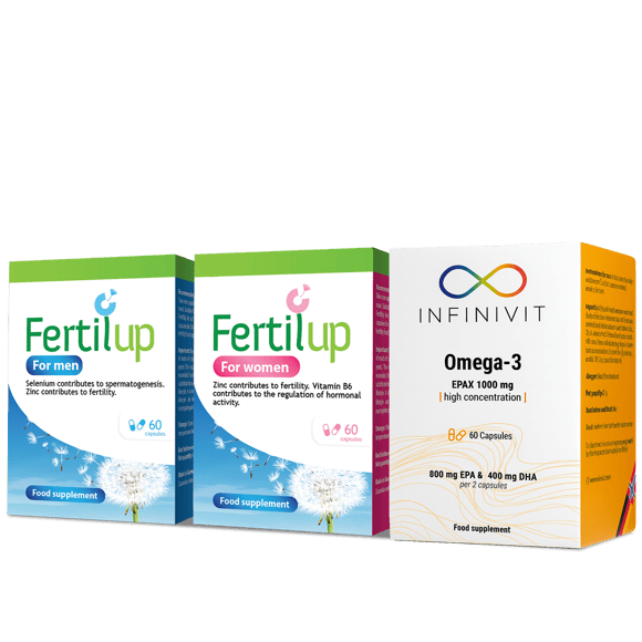 FertilUp for men and women + Infinivit Omega 3