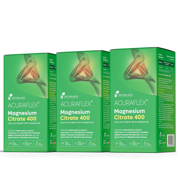 Acuraflex Magnesium Citrate 400 - 3-pack